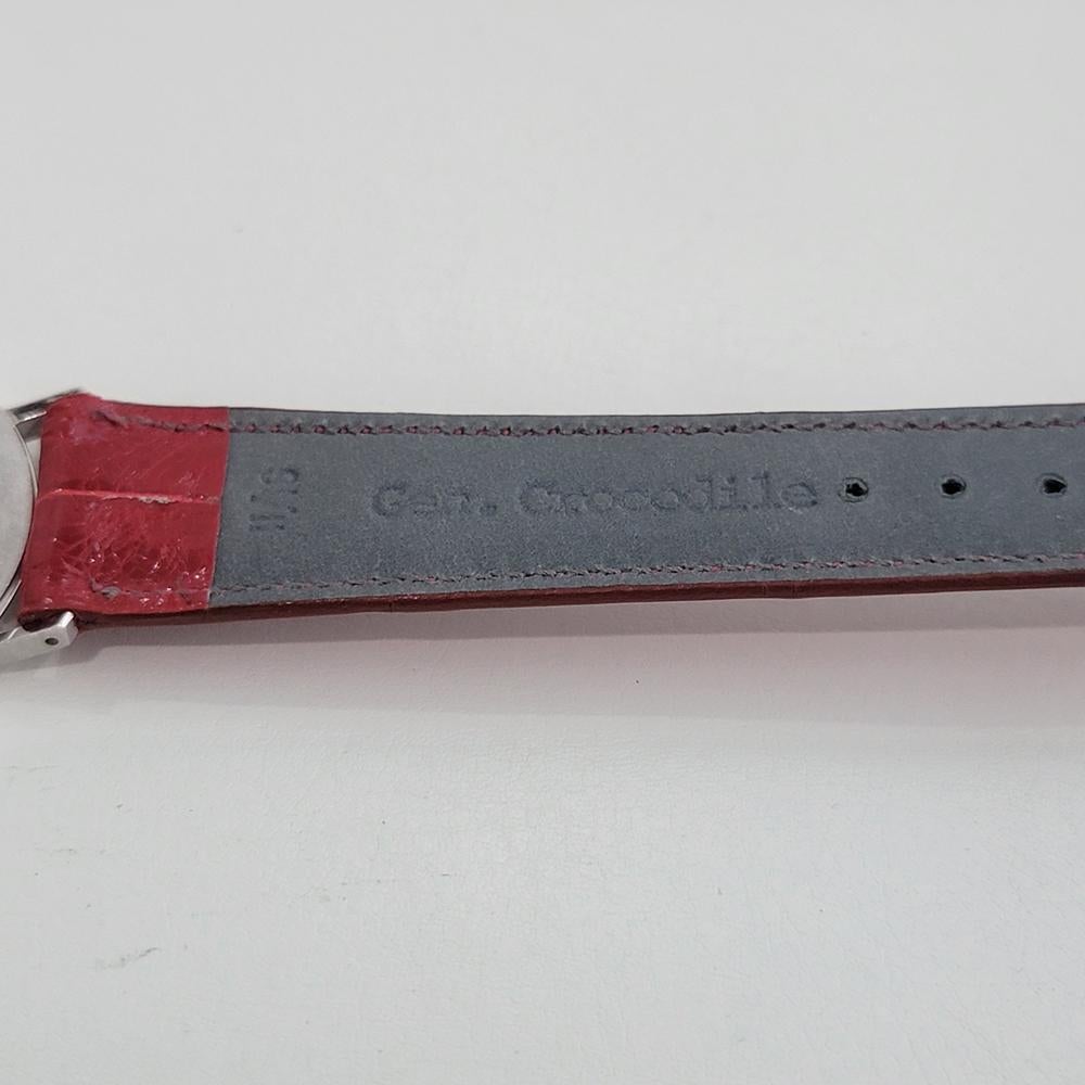 Rolex Cellini 4112 18k White Gold 33mm Mens 1990s Diamond Hand Wind Watch RA666 For Sale 6