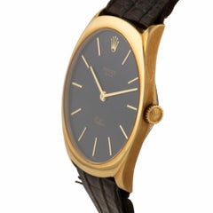Rolex Cellini 4133/8, Black Dial, Certified and Warranty