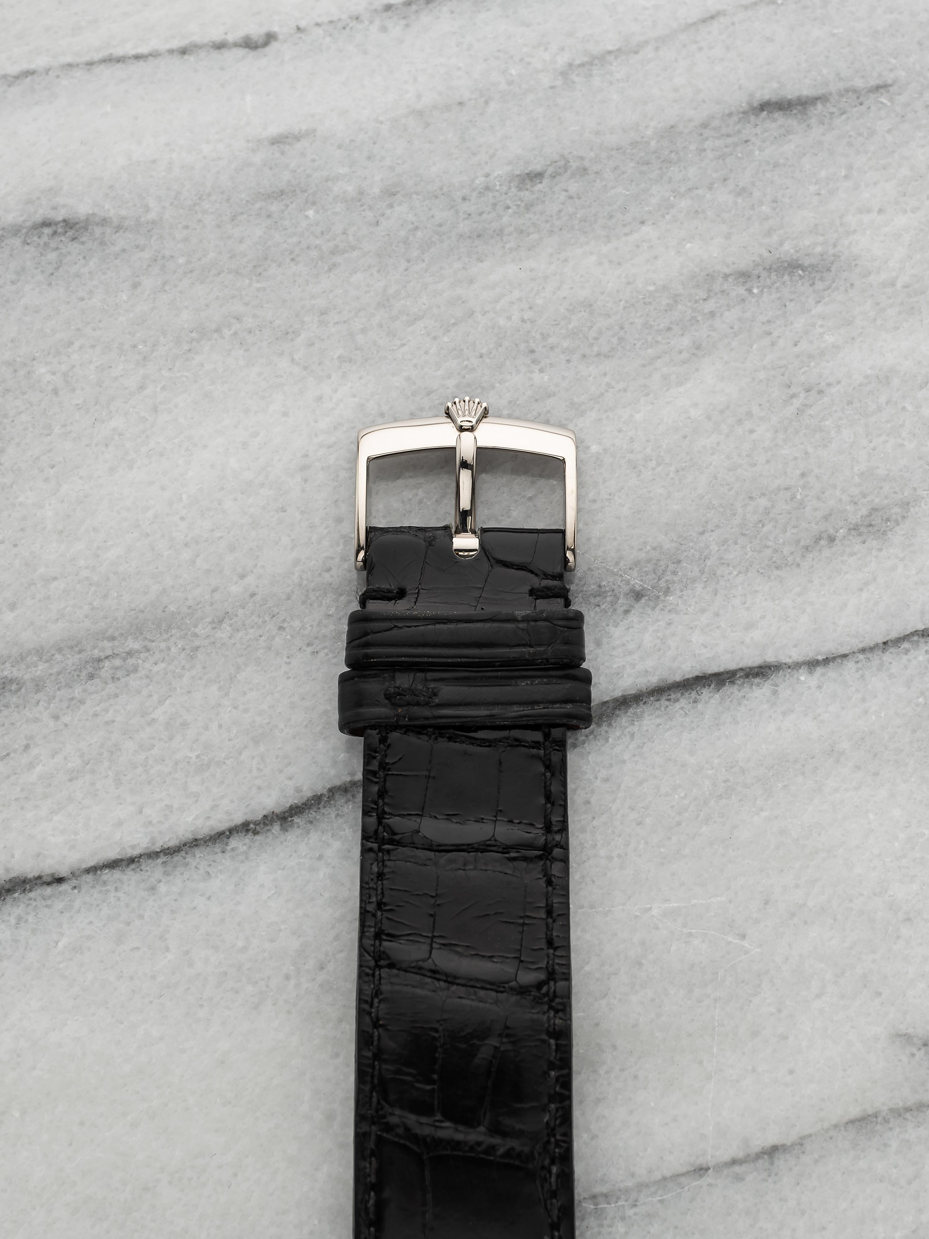 Rolex Cellini 4233 18K Rose Gold Manual Wind White Dial 32mm For Sale ...