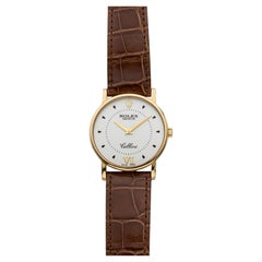 Rolex Cellini 5112 18K Yellow Gold White Anniversary Dial Manual 32mm