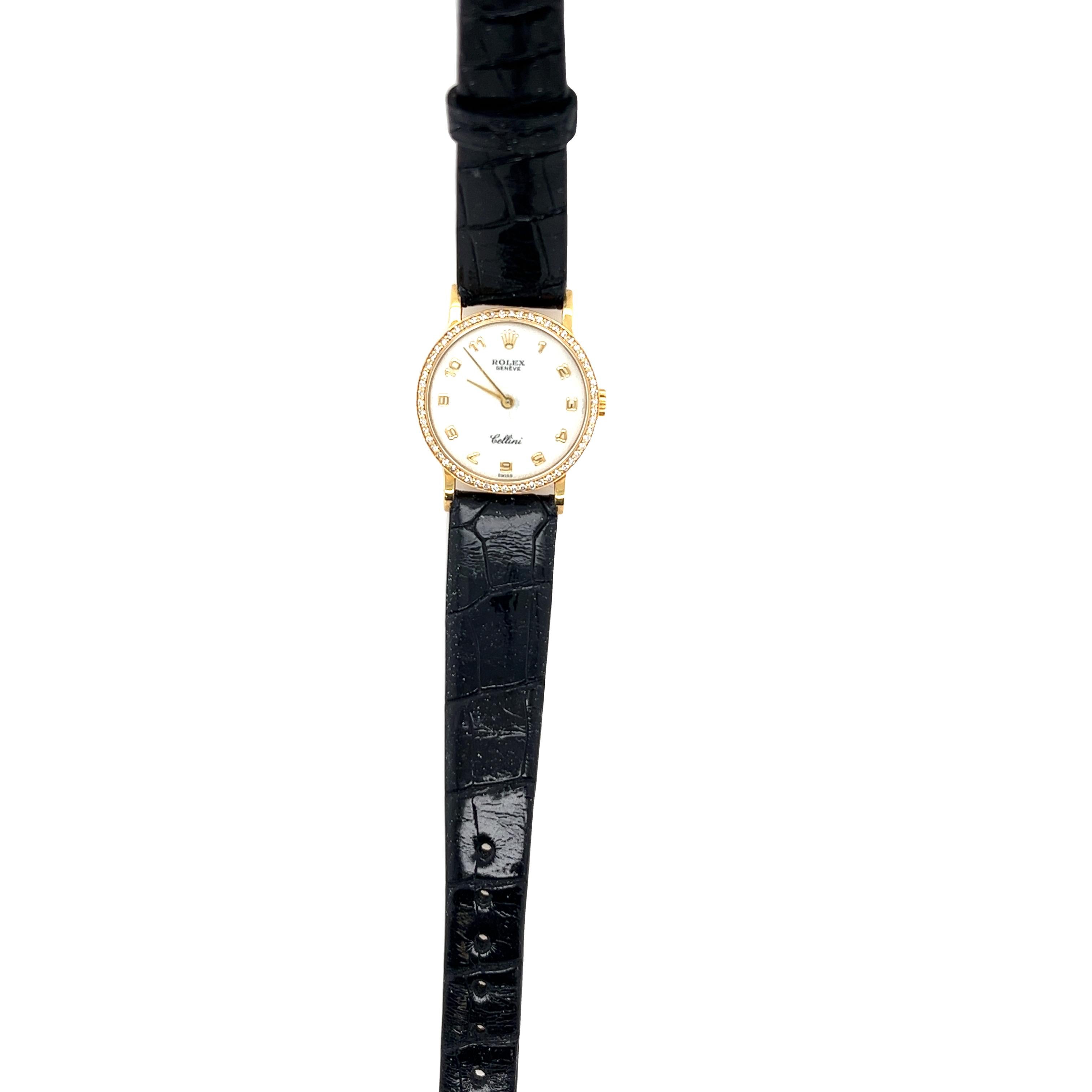 Rolex Cellini 5113/8 Gelbgolduhr (Rundschliff)