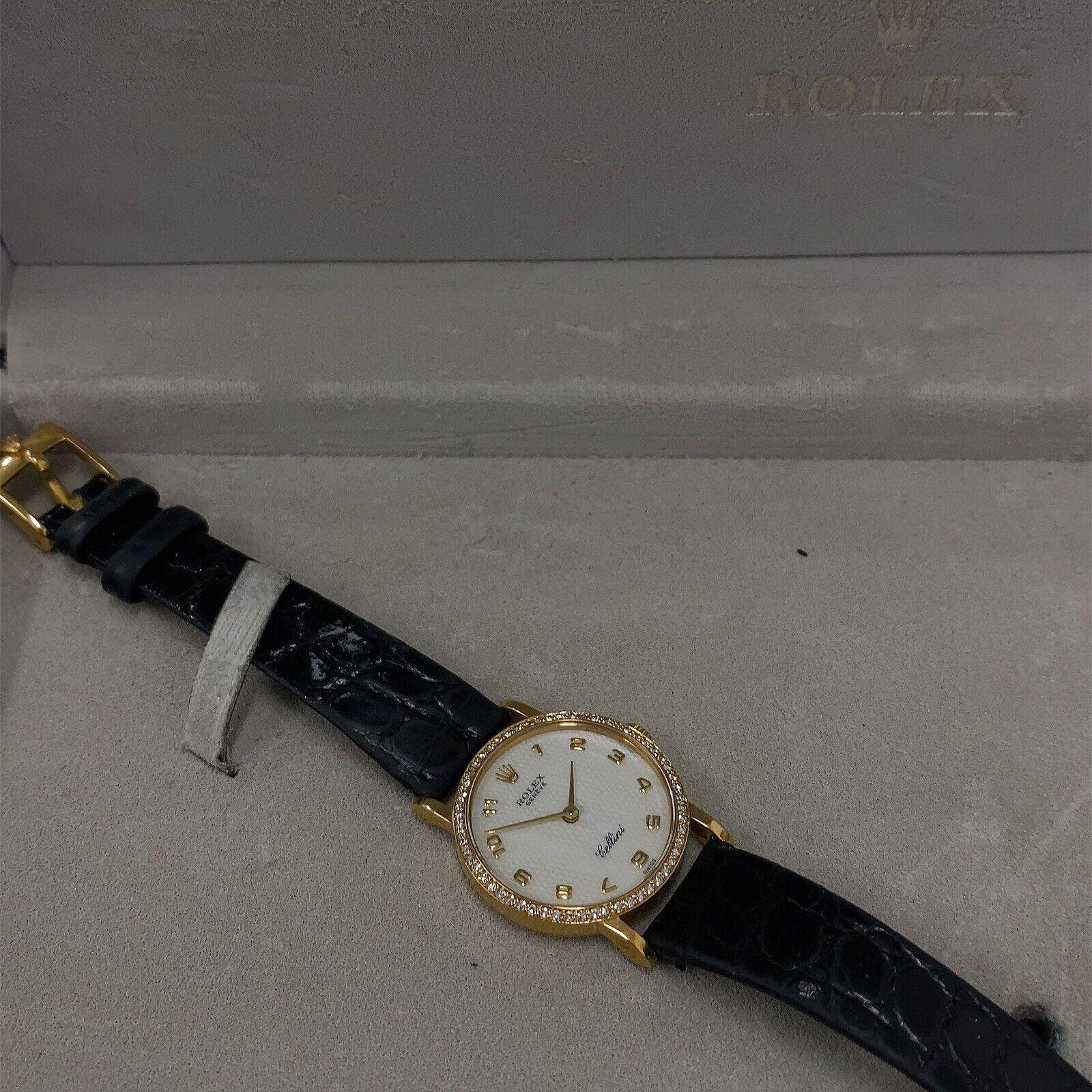 Rolex Cellini 5113/8 Yellow Gold Watch For Sale 1