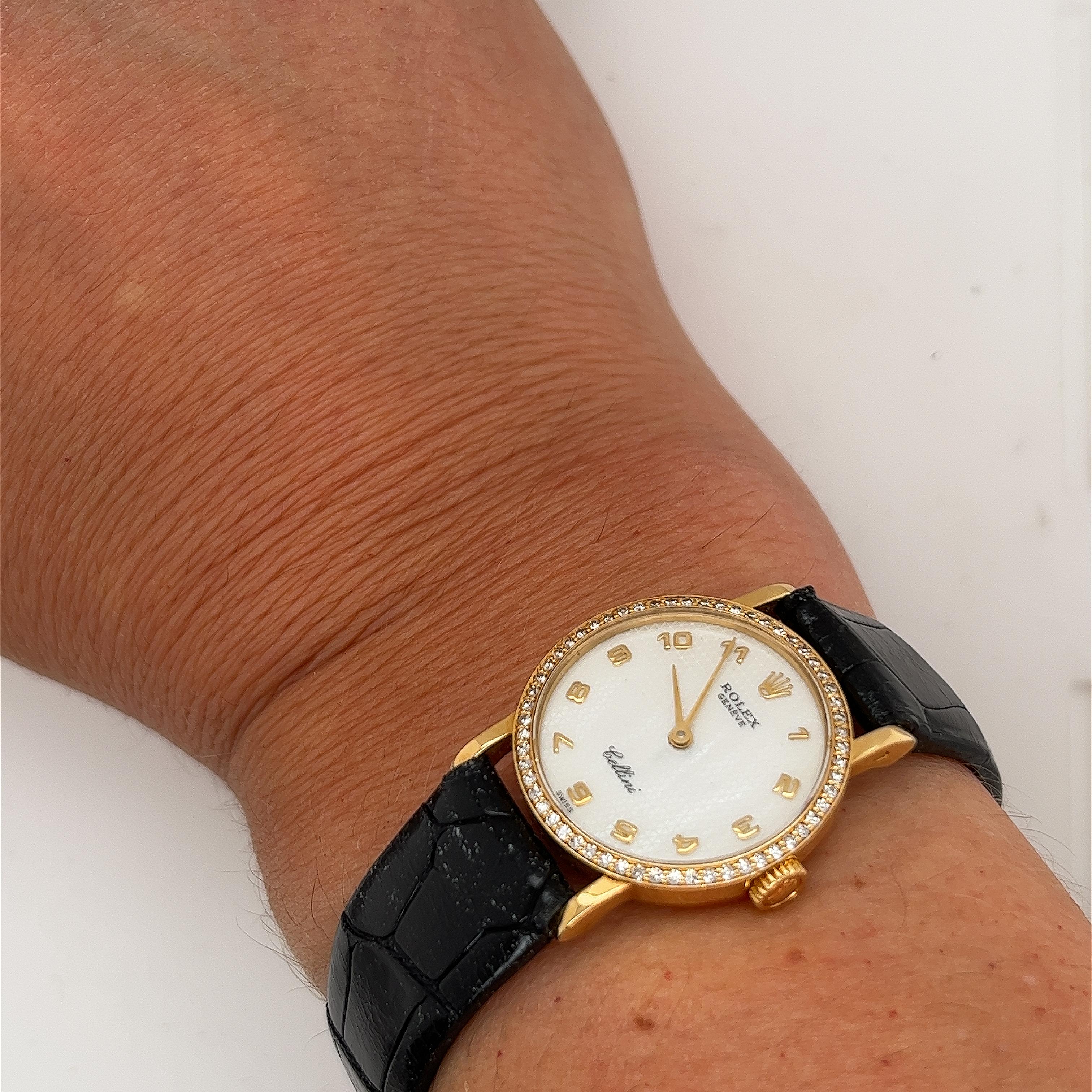 Rolex Cellini 5113/8 Gelbgolduhr 4