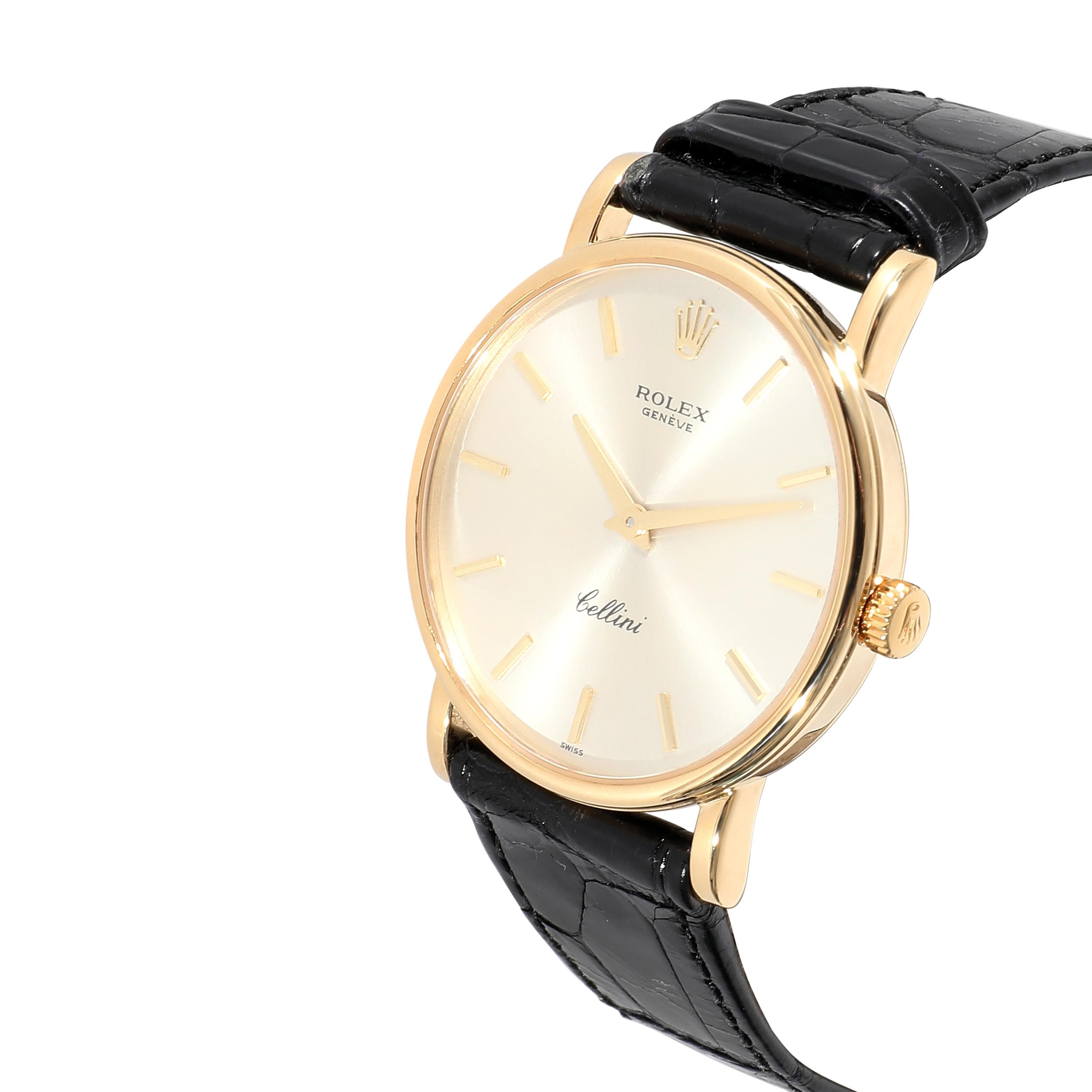 Rolex Cellini 5115/8 Unisex Uhr in 18kt Gelbgold im Zustand „Hervorragend“ in New York, NY