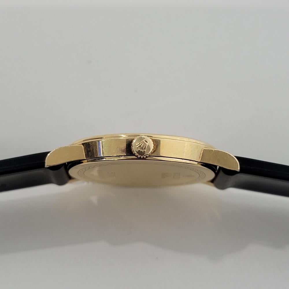Rolex Cellini 5115 Geneve 32mm 18k Uomo Vento Manuale Quadrante Computer 2010s RA563 in vendita 6