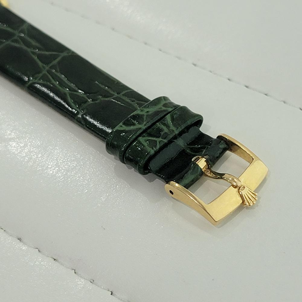 Rolex Cellini 5115 Geneve 32mm 18k Uomo Vento Manuale Quadrante Computer 2010s RA563B in vendita 5