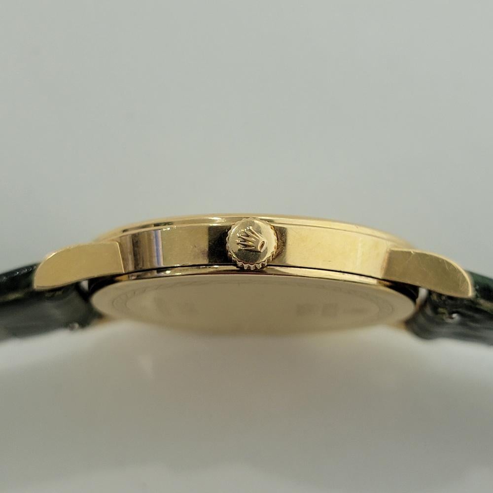 Rolex Cellini 5115 Geneve 32mm 18k Uomo Vento Manuale Quadrante Computer 2010s RA563B in vendita 6