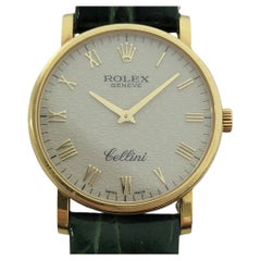 Rolex Cellini 5115 Geneve 32mm 18k Mens Manual Wind Computer Dial 2010s RA563B