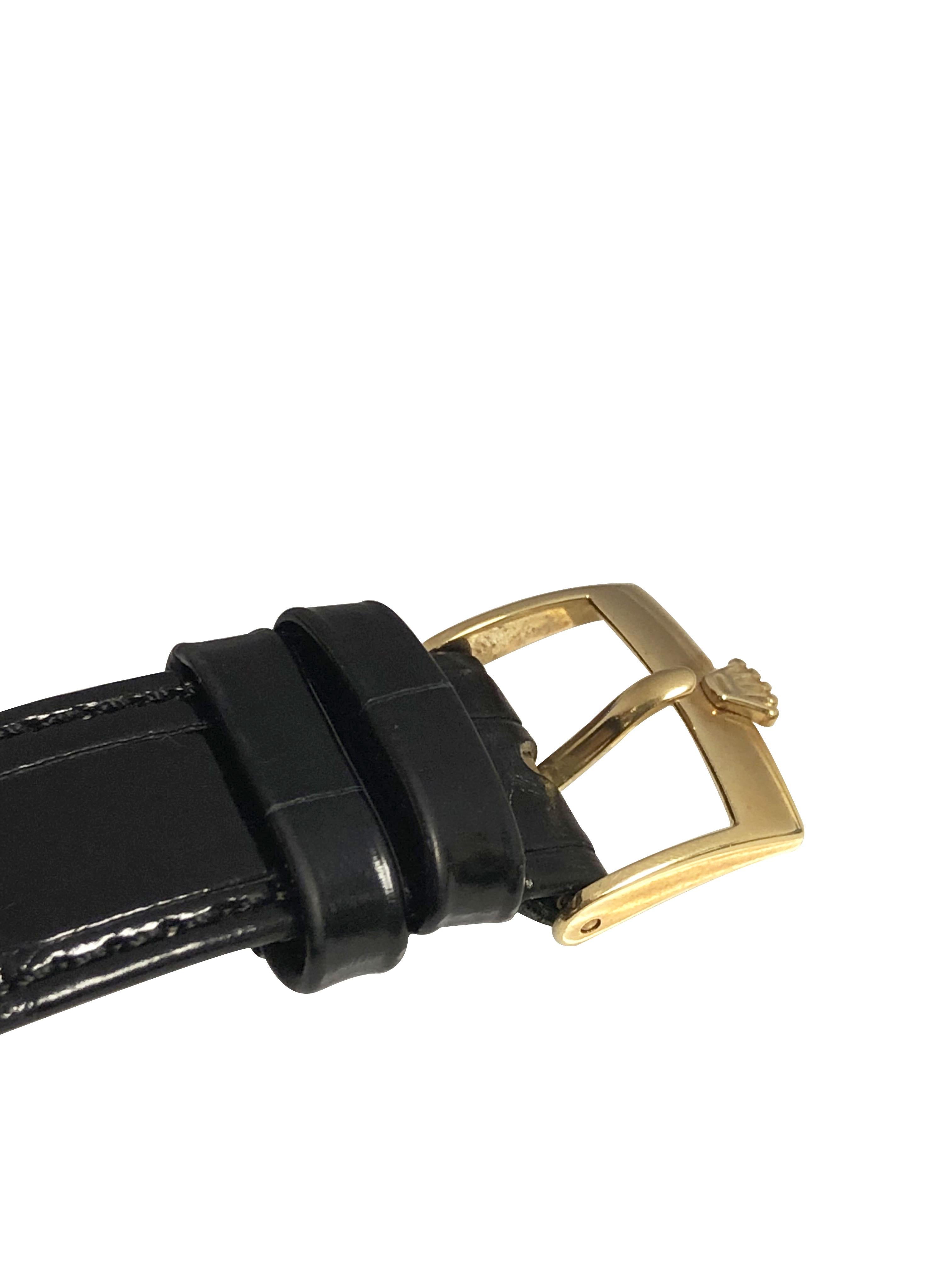 Women's or Men's Rolex Cellini 5115 Yellow Gold Mechanical Wristwatch