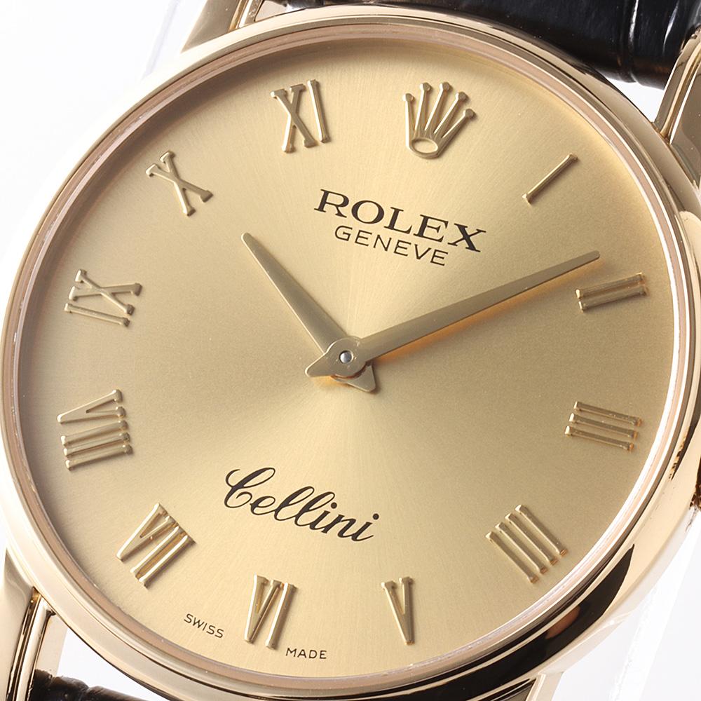 Rolex Cellini 5116/8 Men's Champagne Dial K-Series Pre-Owned Luxury Watch 3