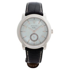 Rolex Cellini, 5241/6 , the "Cellinium", manual, platinum, ice blue dial, c2001