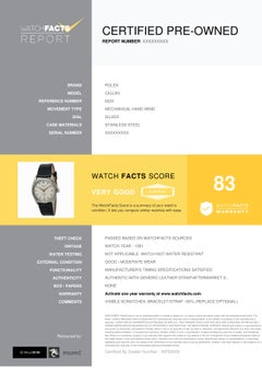 Rolex Cellini 6223, Silver Dial, Certified and Warranty