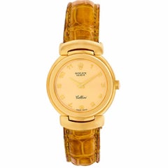 Rolex Cellini 6621 18 Karat Gold Dial Quartz Watch, 'Certified Authentic'