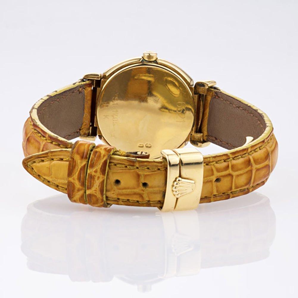 Rolex Cellini 6621 18 Karat Gold Dial Quartz Watch, 'Certified Authentic' Damen