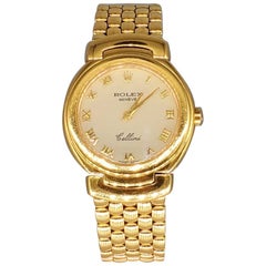 Retro Rolex Cellini 6621 Women’s 18 Karat Gold Watch