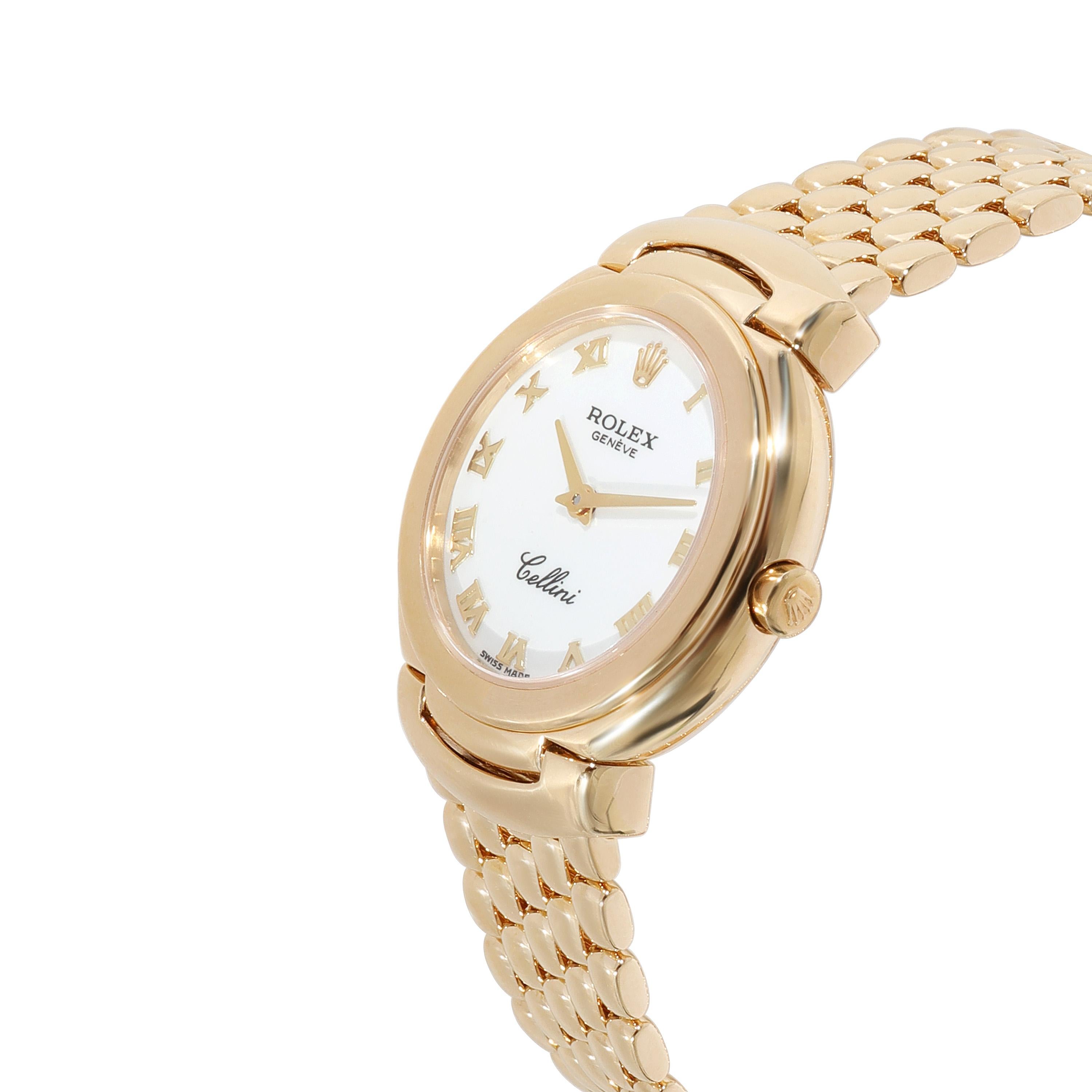 Rolex Cellini 6621 Damenuhr aus Gelbgold im Zustand „Hervorragend“ in New York, NY