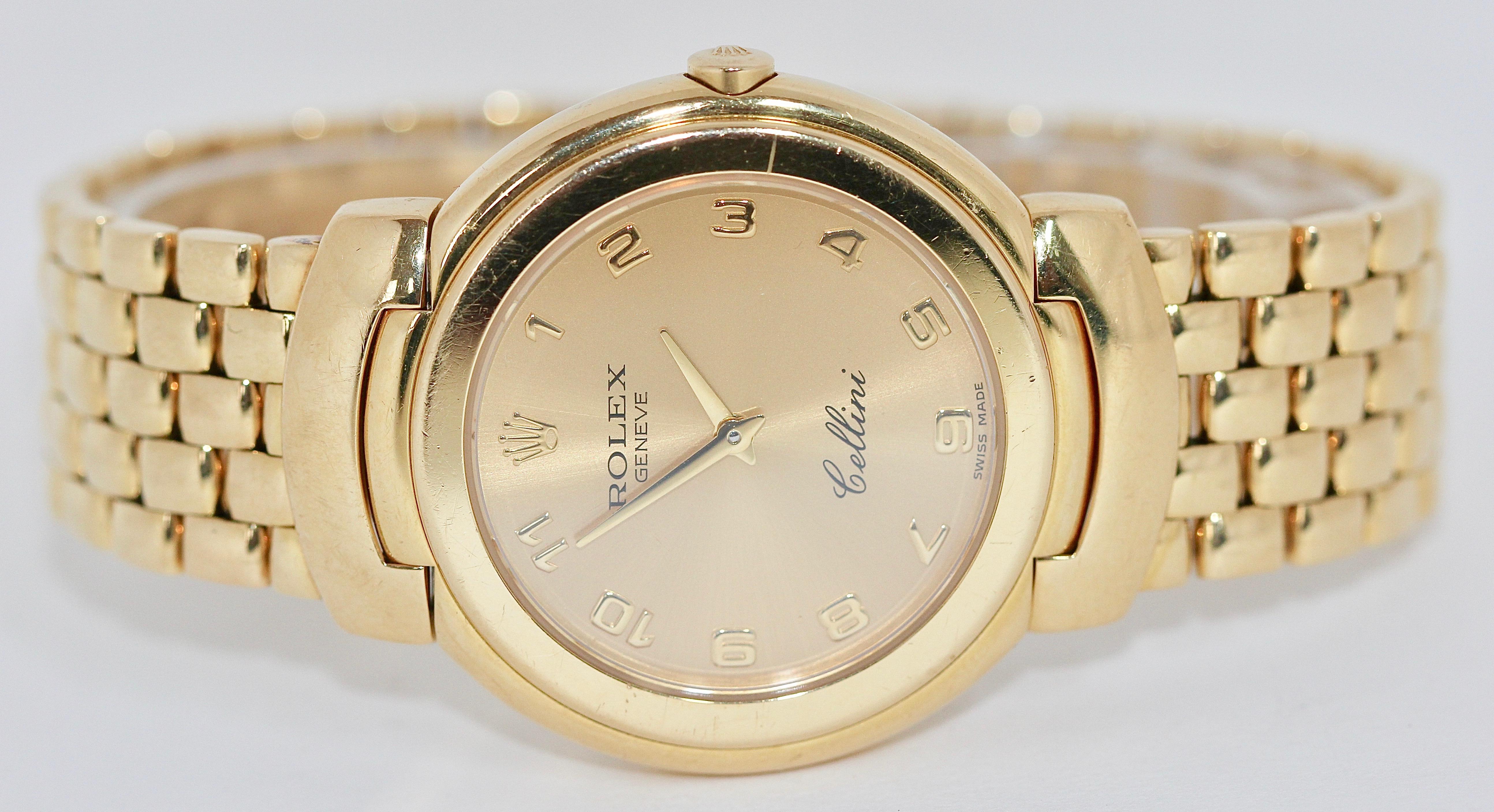 Rolex Cellini 6622 Lady 18k Yellow Gold - Quartz, 33mm

Of course, you will receive a detailed certificate for your documents in addition to the invoice for this watch!

The watch works perfectly. The watch receives a brand new battery before