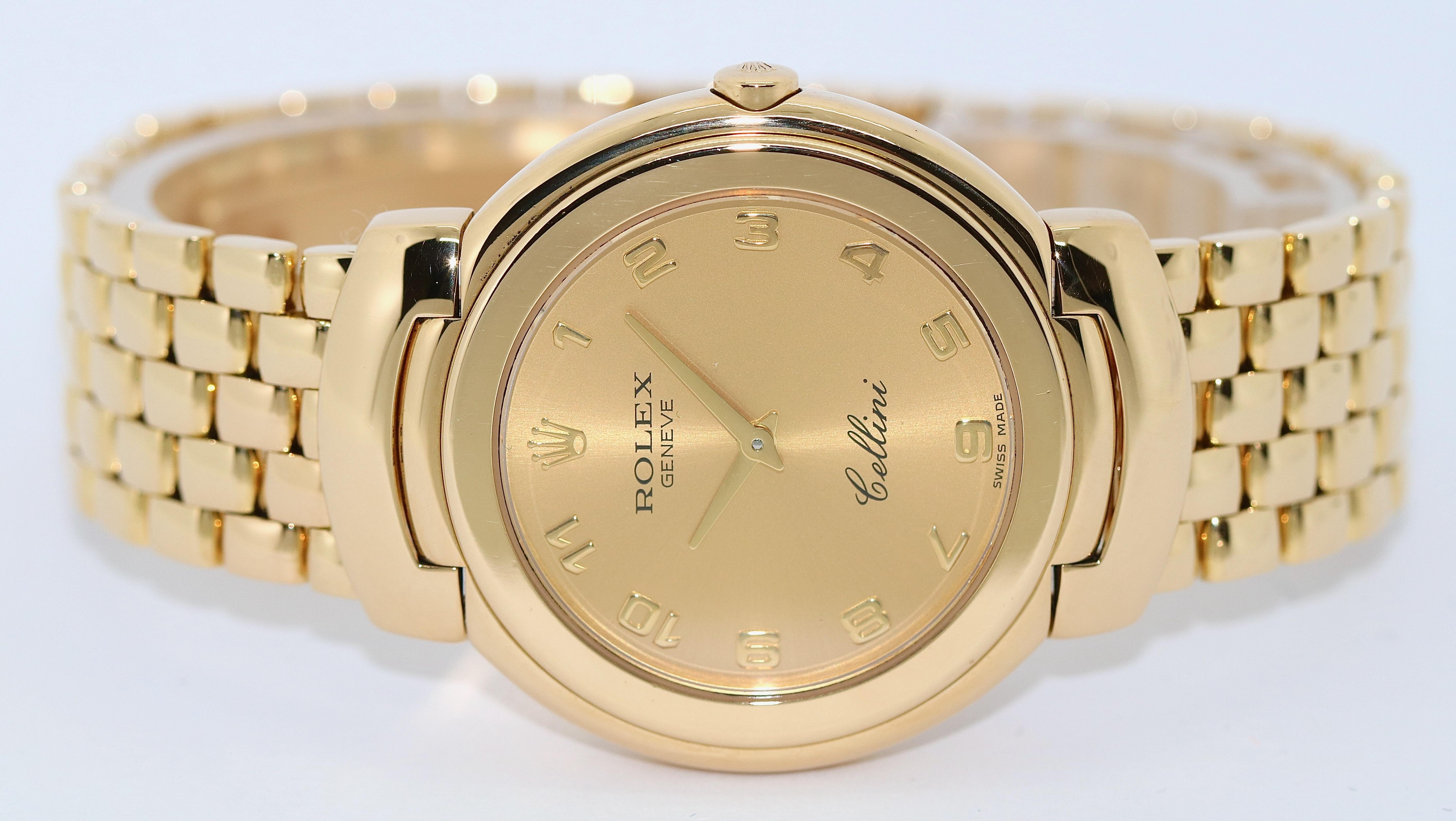 Rolex Cellini 6622 Lady 18k Yellow Gold - Quartz, 33mm

Of course, you will receive a detailed certificate for your documents in addition to the invoice for this watch!

The watch works perfectly. The watch receives a brand new battery before