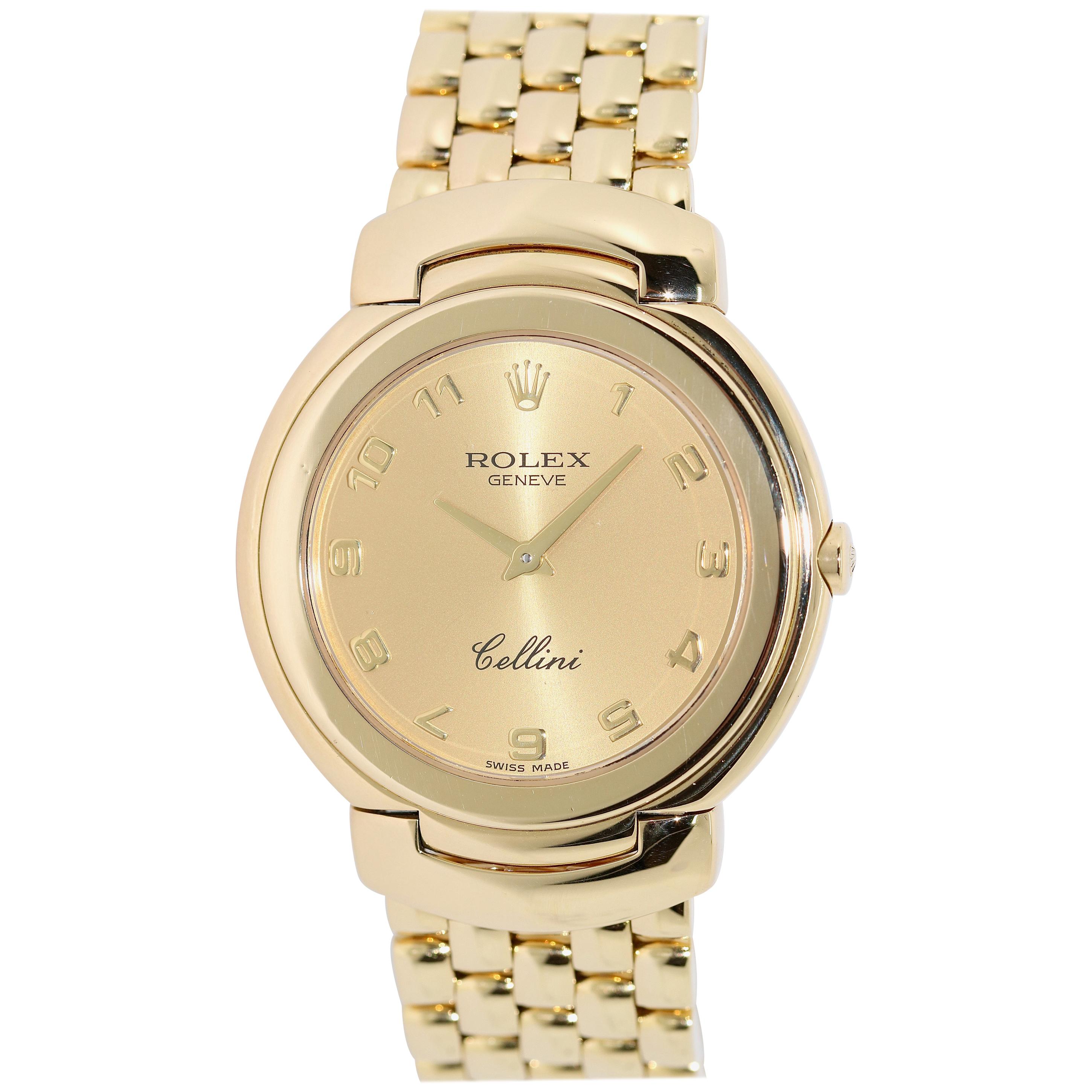 Rolex Cellini 6622 Lady 18 Karat Yellow Gold, Quartz, Wristwatch