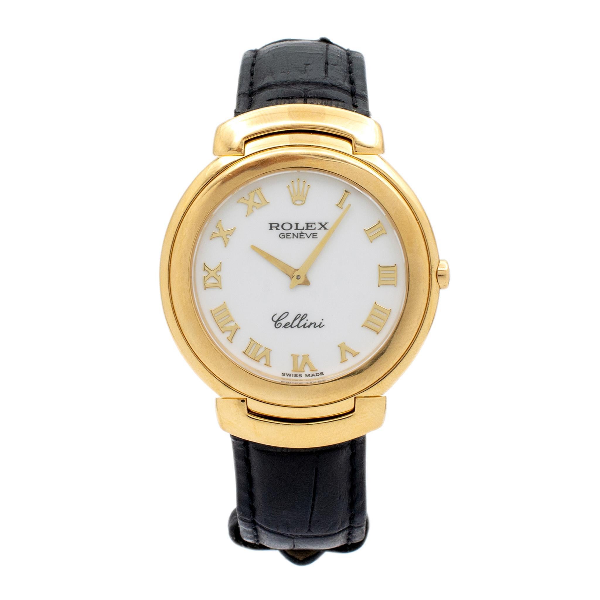 Marke: Rolex

Geschlecht: Unisex

Metalltyp: Rostfreier Stahl

Durchmesser: 37,00 mm

Gewicht: 72,80 Gramm

18K Gelbgold ROLEX Swiss made Uhr. Graviert mit 