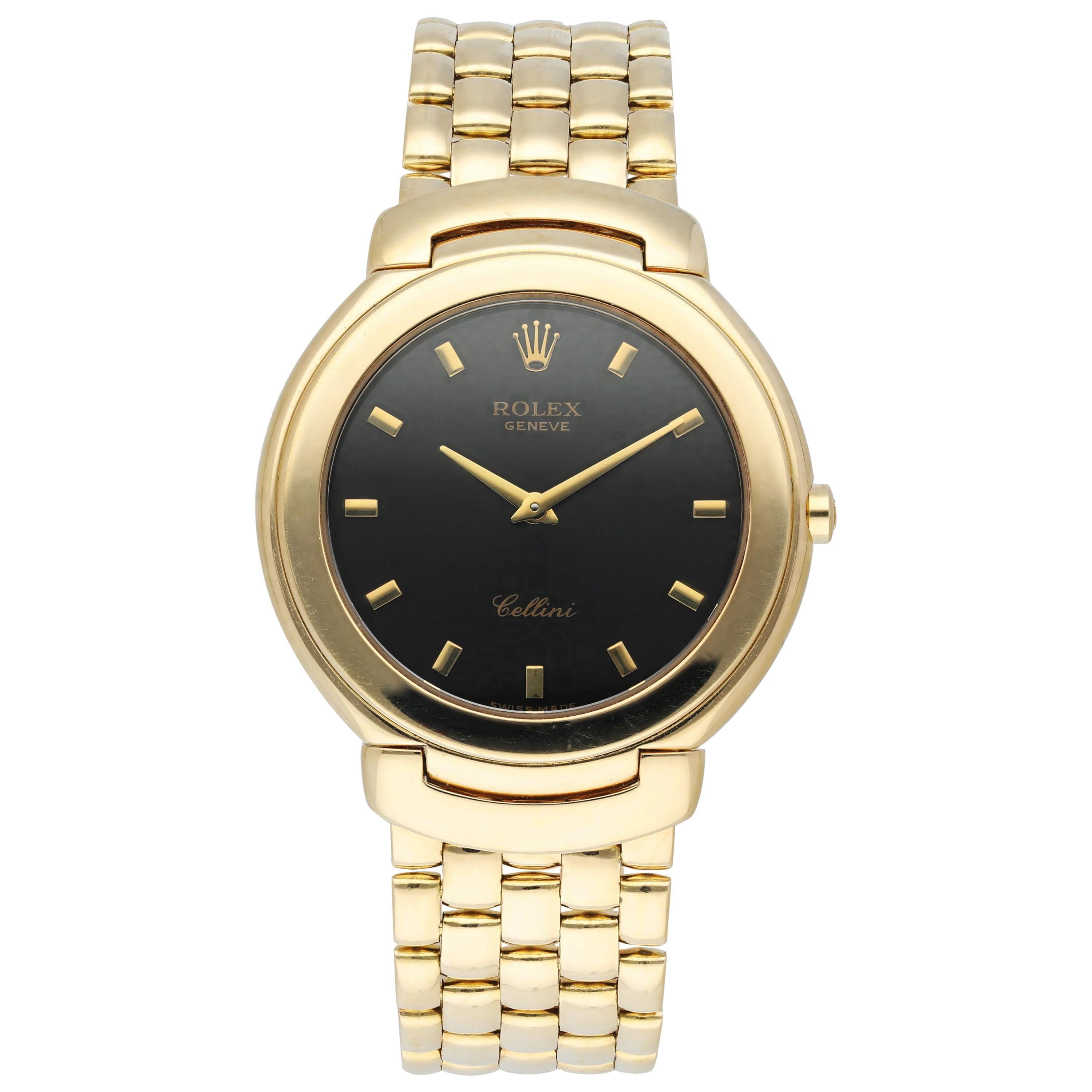 Rolex Cellini 6623 Yellow Gold Men's Watch For Sale