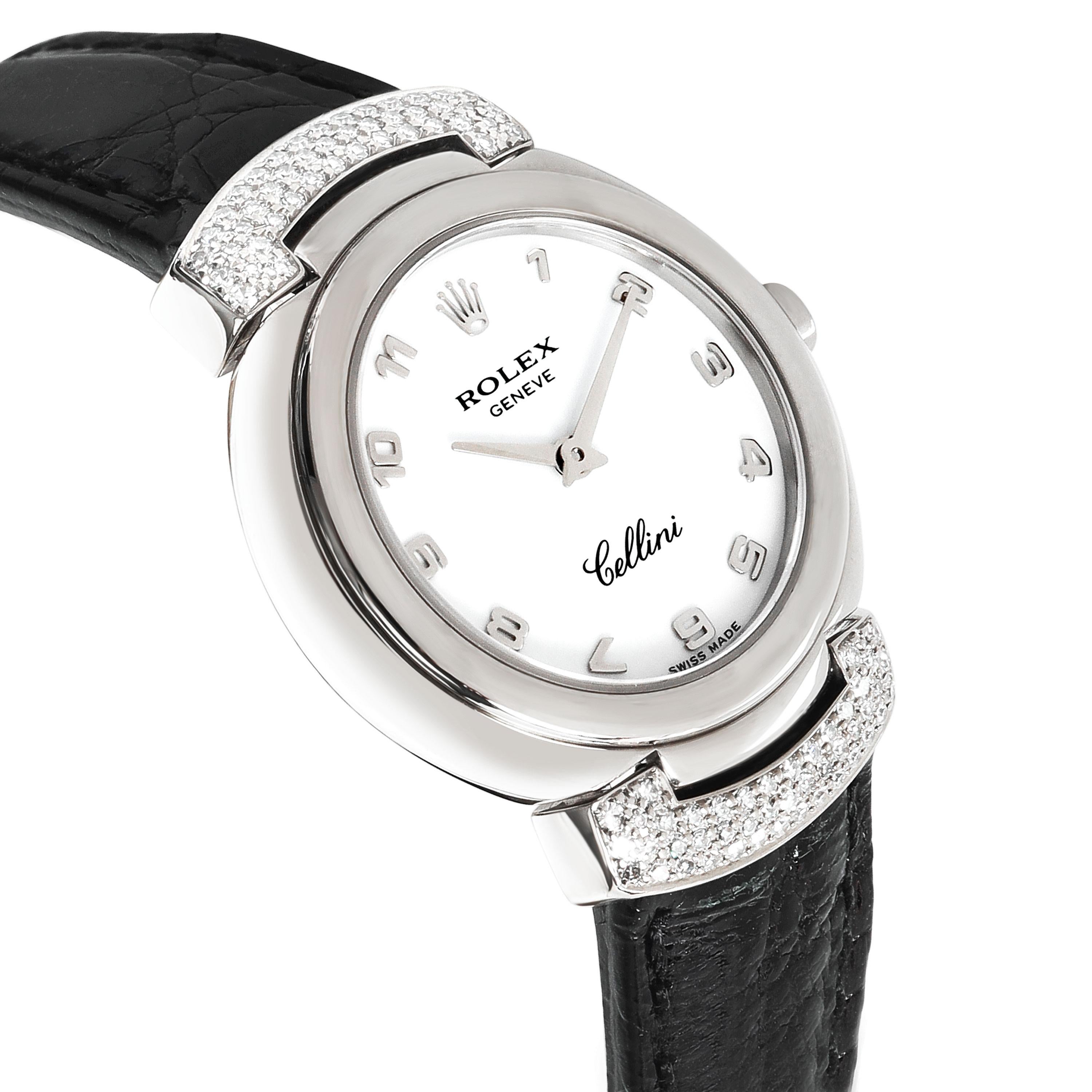 Rolex Cellini 6672 Women's Watch in 18kt White Gold 1
