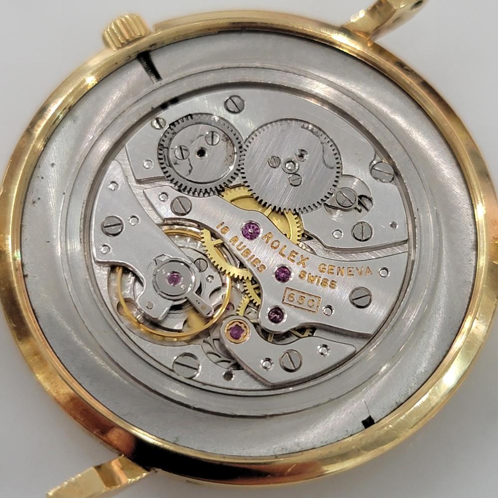 Rolex Cellini 9576 18k Solid Gold Mens 1960s Ultra Thin Manual Wind 1960s RA635 7