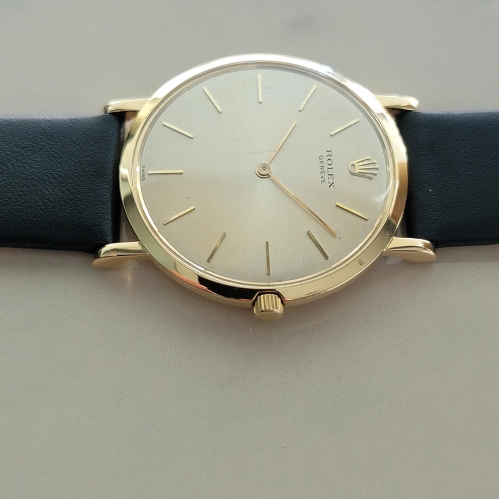 Rolex Cellini 9576 18k Solid Gold Mens 1960s Ultra Thin Manual Wind 1960s RA635 1