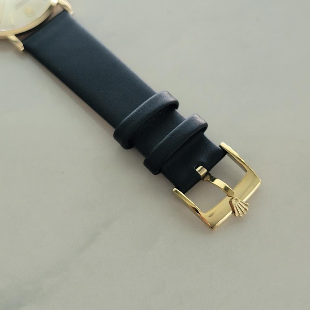 Rolex Cellini 9576 18k Solid Gold Mens 1960s Ultra Thin Manual Wind 1960s RA635 4