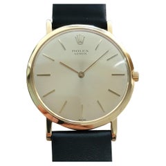 Rolex Cellini 9576 18k Solid Gold Mens 1960s Ultra Thin Manual Wind 1960s RA635