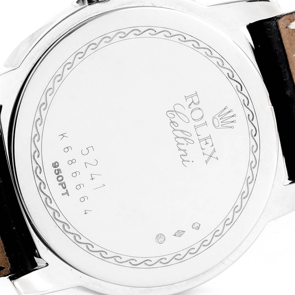 Rolex Cellini Cellinium Platinum Black Dial Men's Watch 5241 1