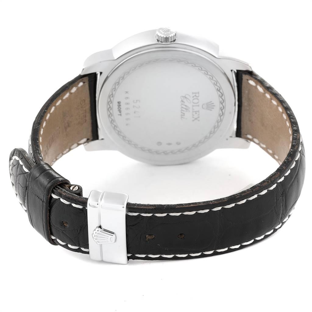 Rolex Cellini Cellinium Platinum Black Dial Men's Watch 5241 2