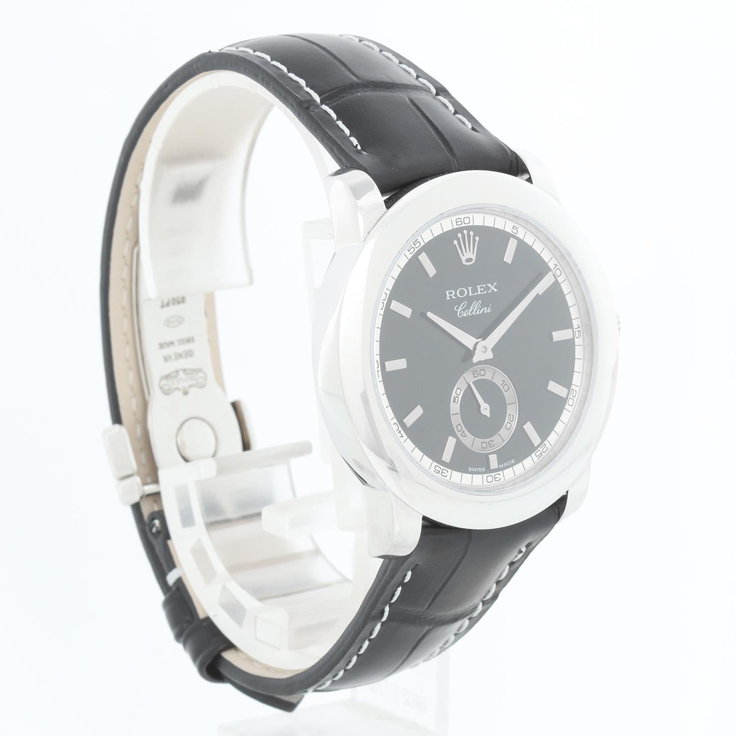  Rolex Cellini Montre en platine pour homme avec cadran 5241/6 Pour hommes 
