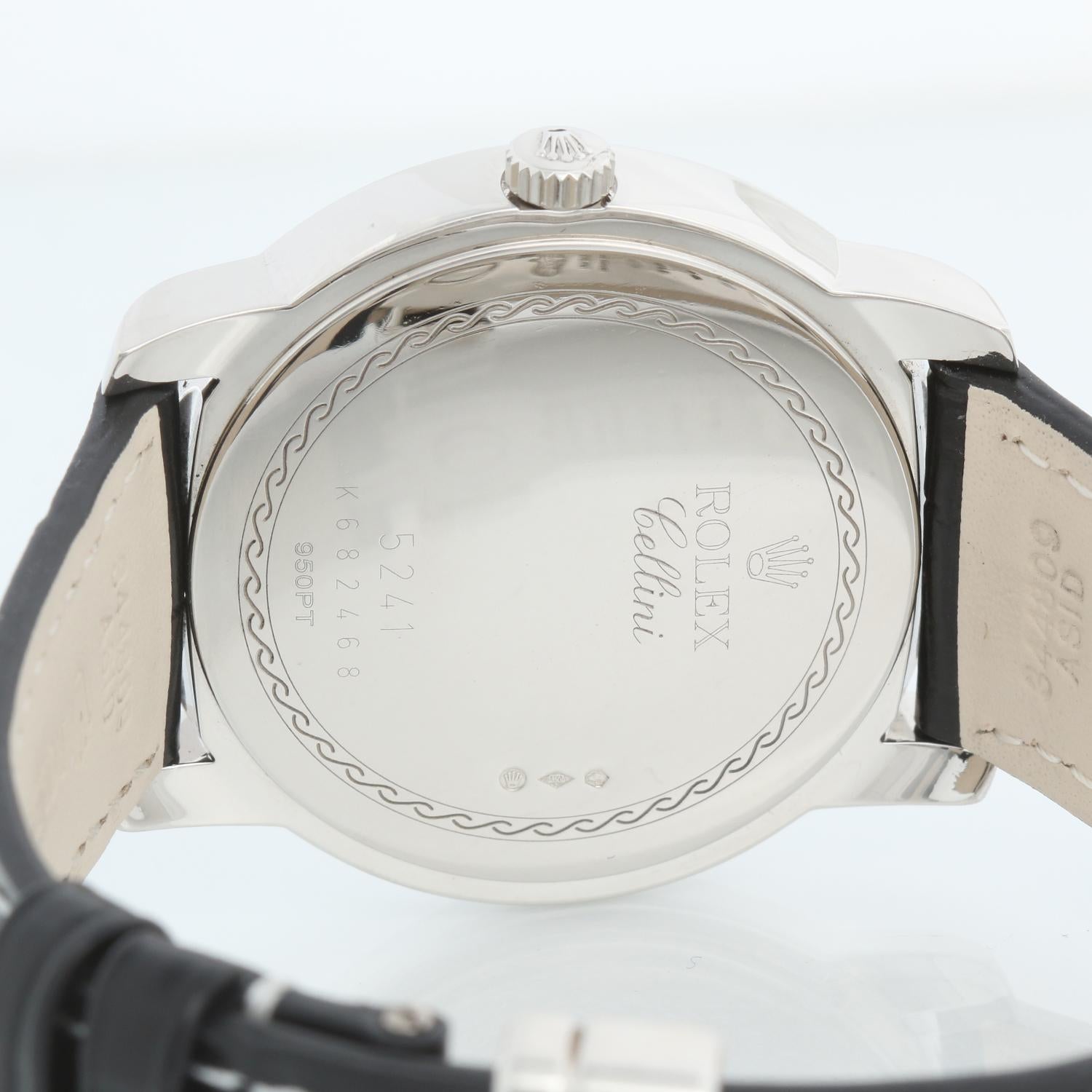Rolex Cellini Montre en platine pour homme avec cadran 5241/6 2