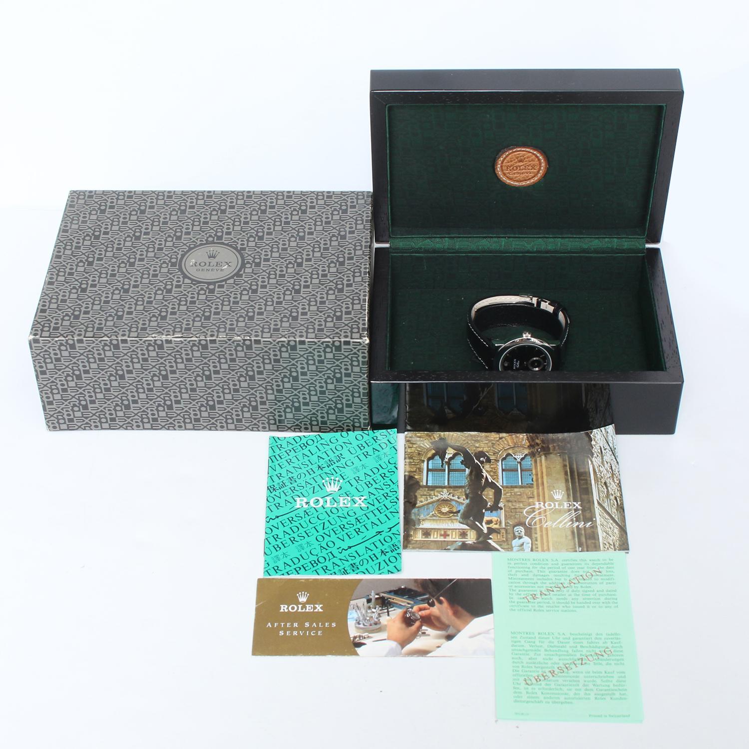 Rolex Cellini Montre en platine pour homme avec cadran 5241/6 3