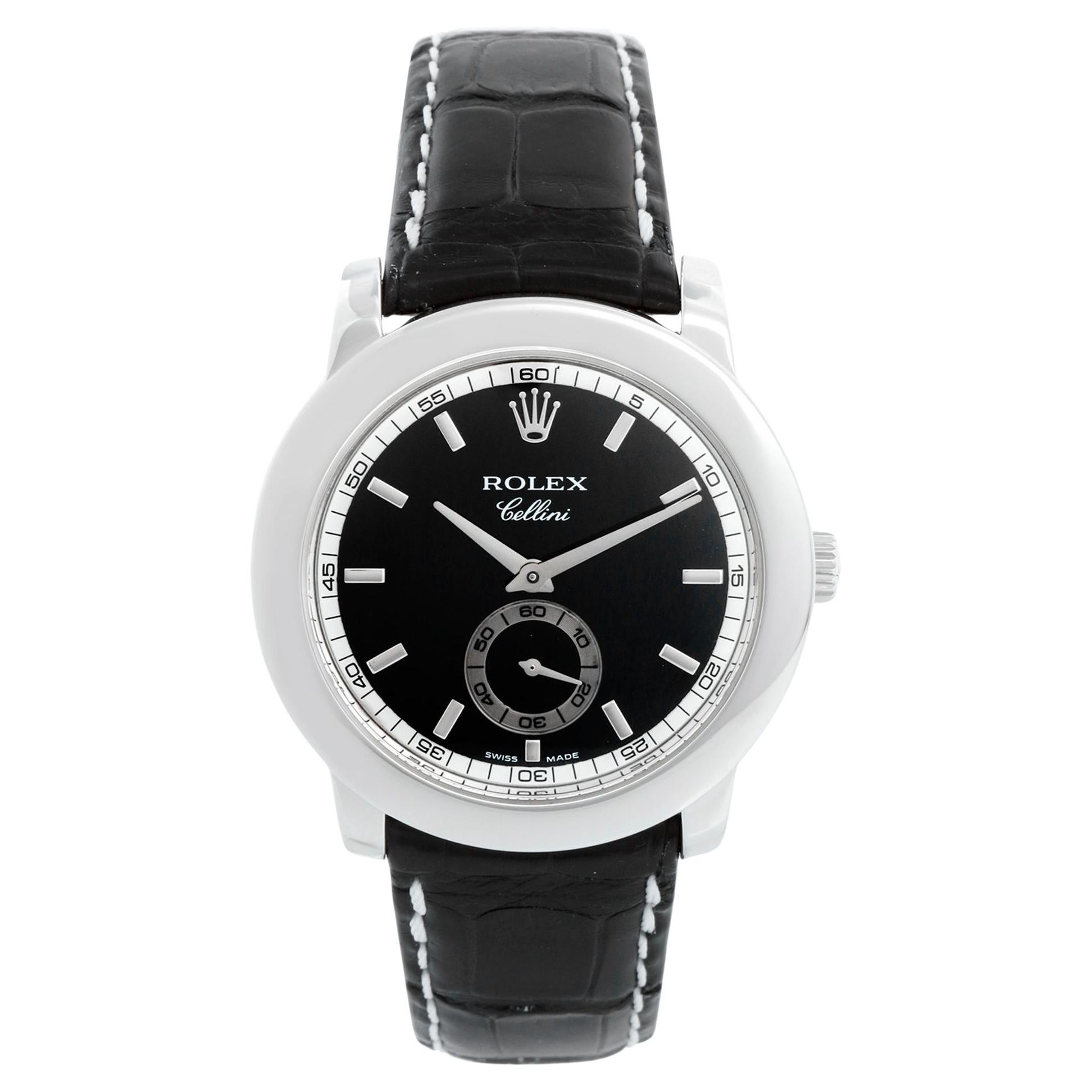 Rolex Cellini Cellinium Men's Platinum Watch with Dial 5241/6 For Sale