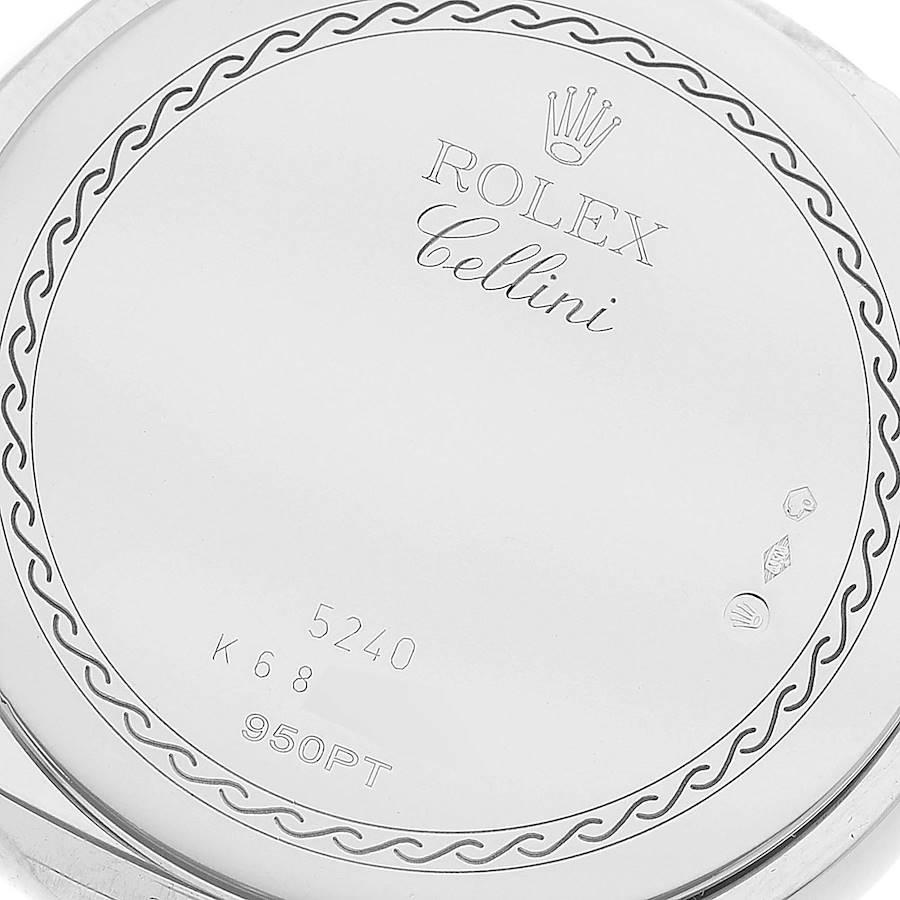 Rolex Cellini Cellinium Platinum Mother of Pearl Dial Mens Watch 5240 2