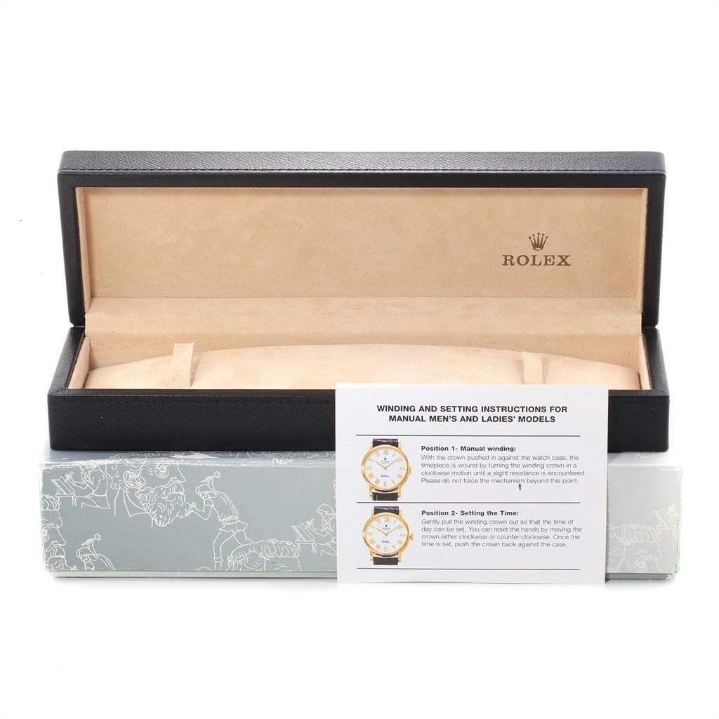 Rolex Cellini Cellinium Platinum Mother of Pearl Men's Watch 5240 For Sale 7