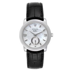 Rolex Cellini Cellinium Platinum Mother of Pearl Men's Watch 5240