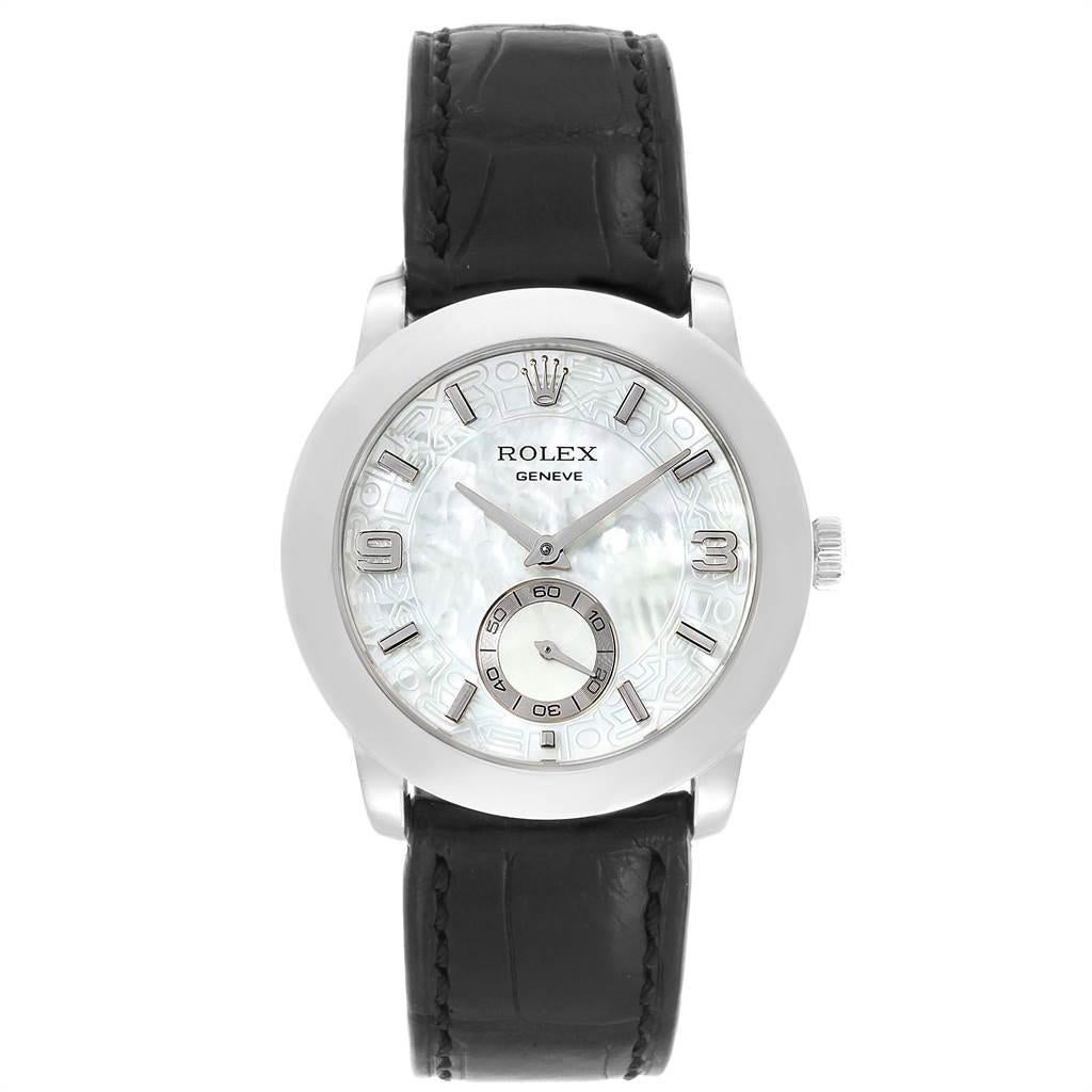 mother of pearl mens watch