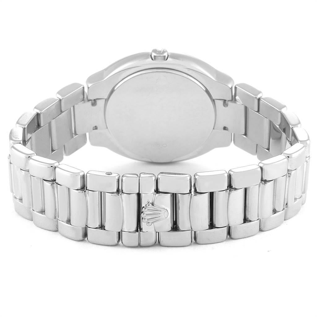 Rolex Cellini Cellissima 18 Karat White Gold Diamond Ladies Watch 6661 For Sale 1