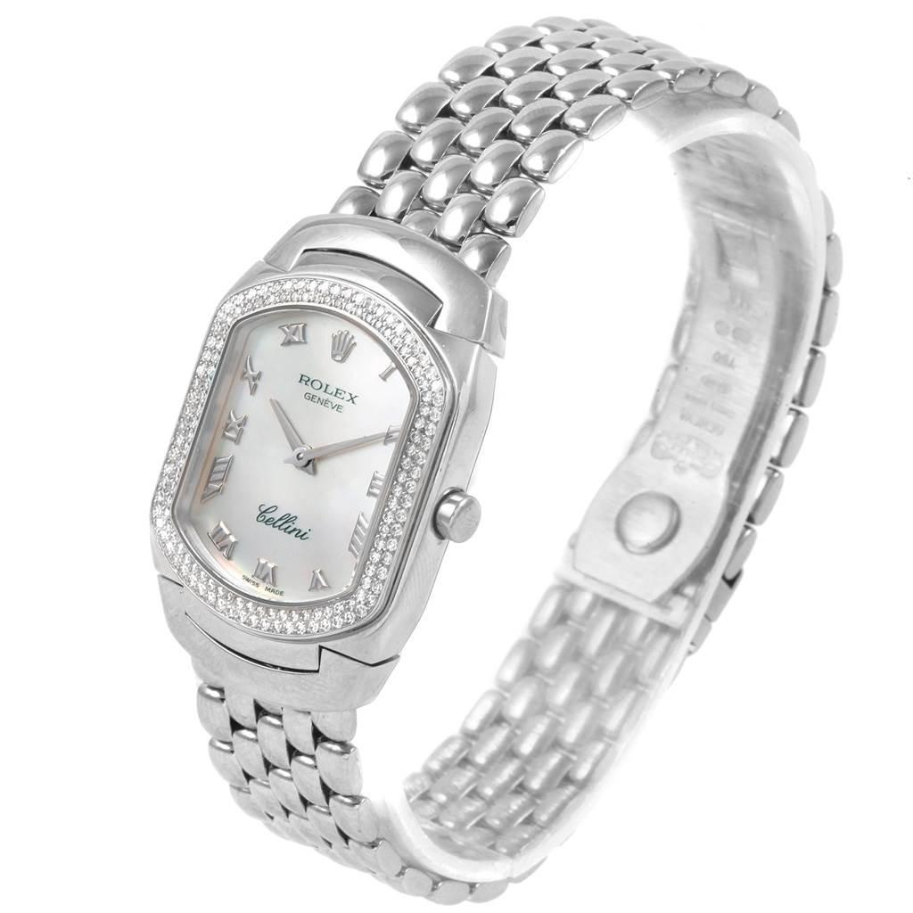 Women's Rolex Cellini Cellissima White Gold Diamond Ladies Watch 6691 Box Papers For Sale