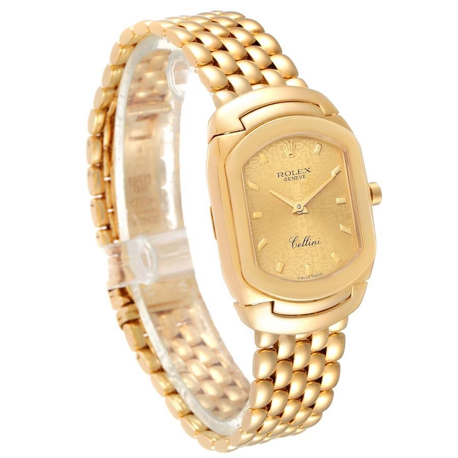 Cellini Cellissima Damenuhr 6631 aus Gelbgold mit Champagner-Zifferblatt im Zustand „Hervorragend“ im Angebot in Atlanta, GA