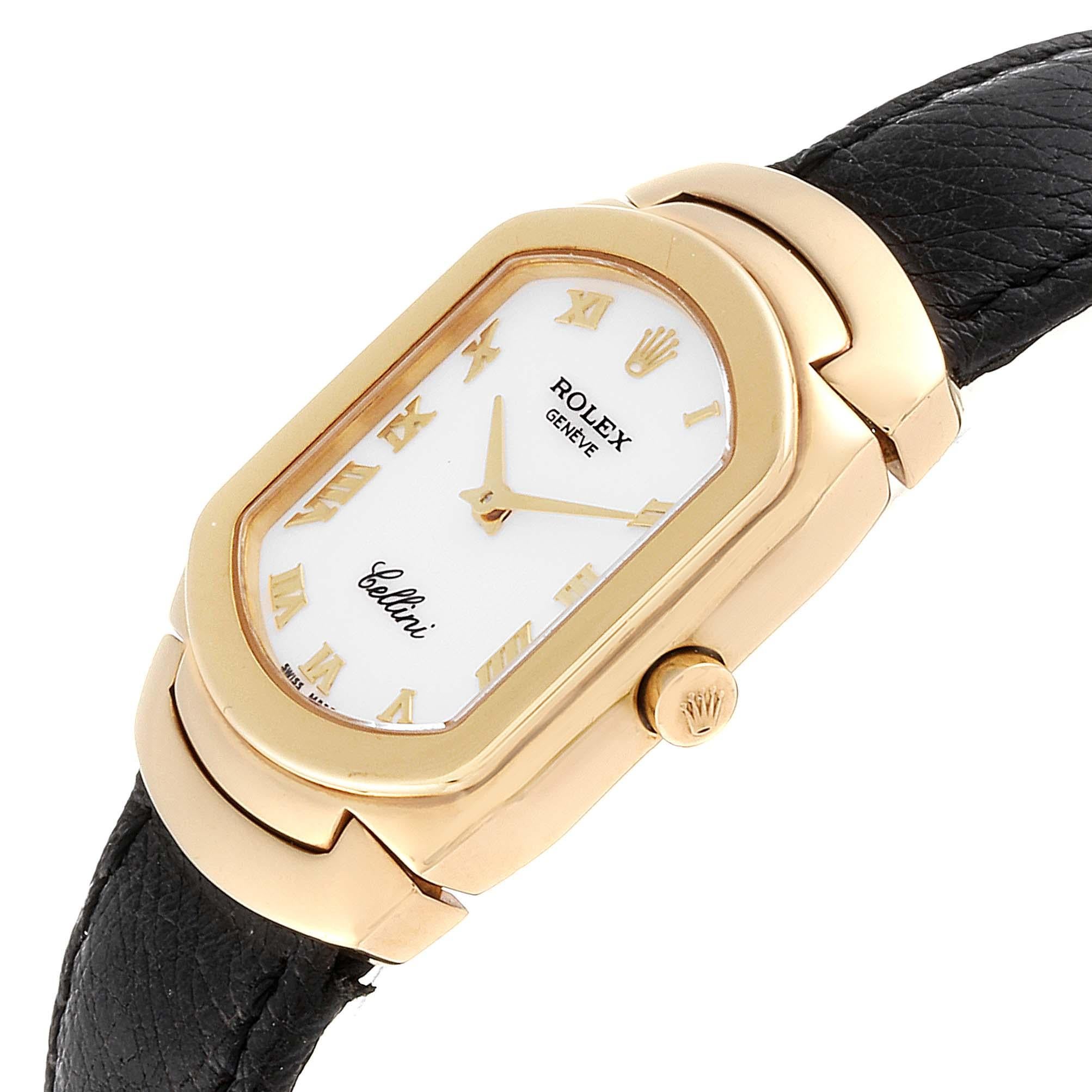 Rolex Cellini Cellissima Yellow Gold White Dial Ladies Watch 6631 For Sale 1