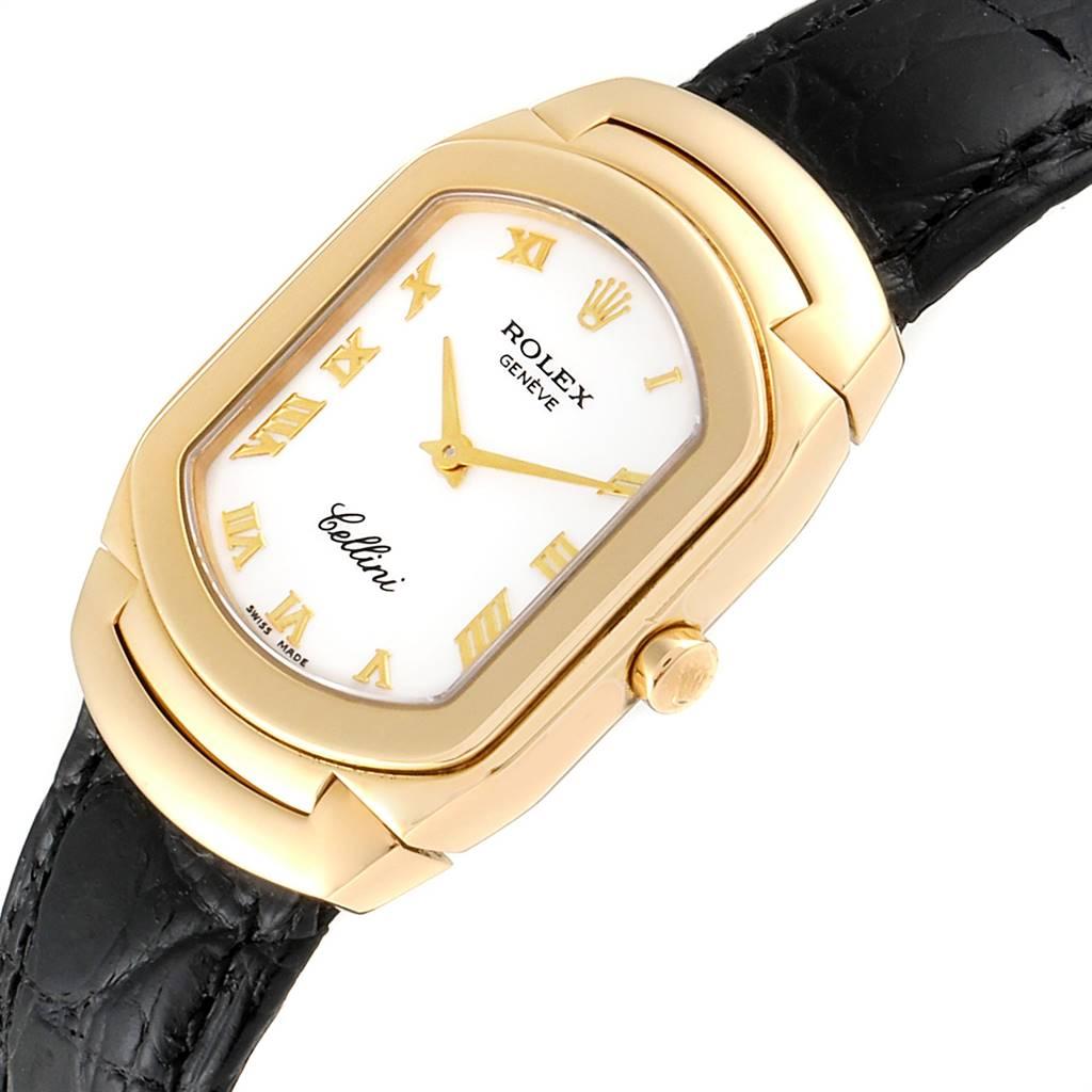 Rolex Cellini Cellissima Yellow Gold White Dial Ladies Watch 6631 1