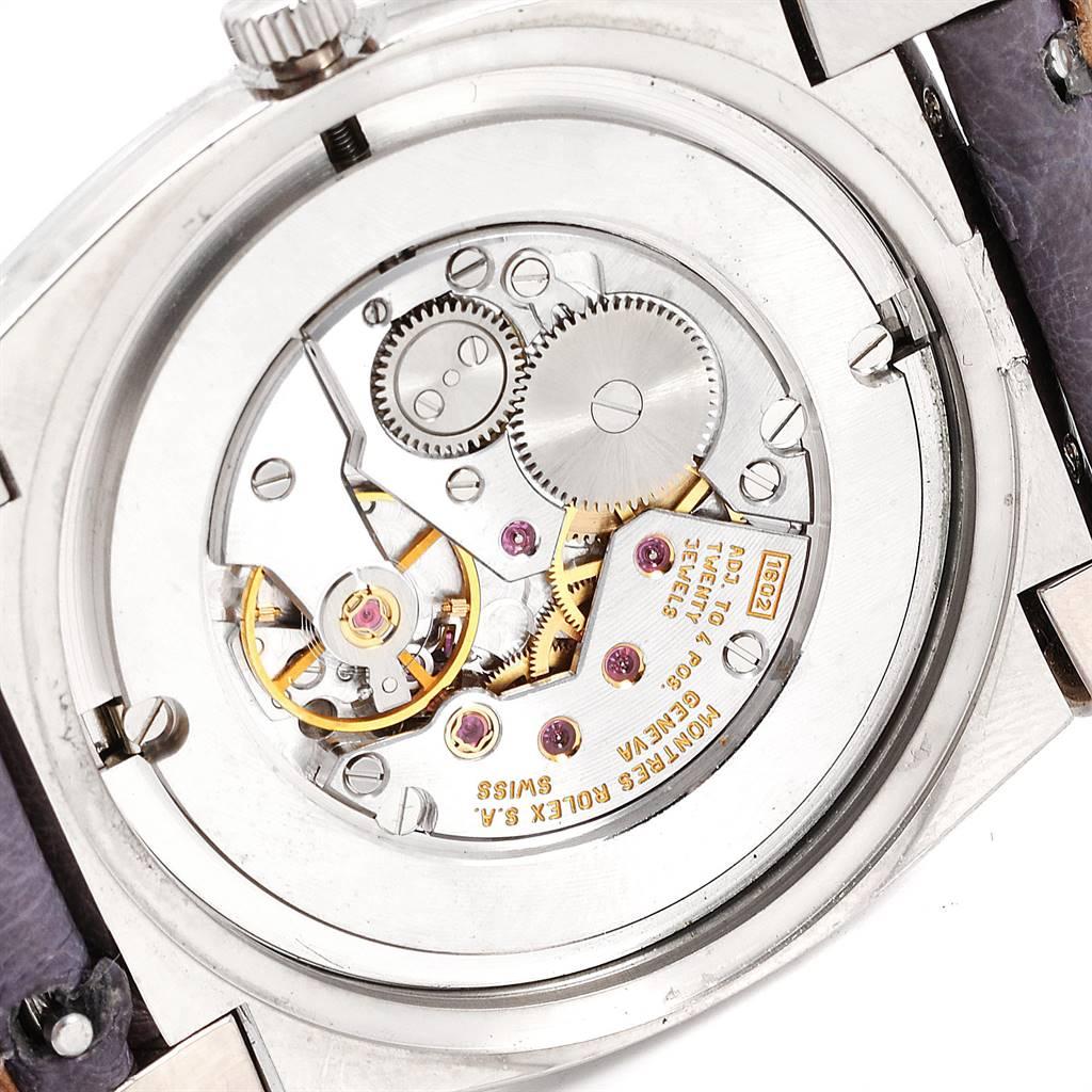 Rolex Cellini Cestello 18 Karat White Gold Slate Dial Men's Watch 5330 For Sale 3