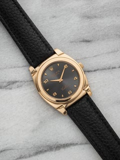 Rolex Cellini Cestello 5320 18K RG Grey Sunburst Dial Manual 32mm