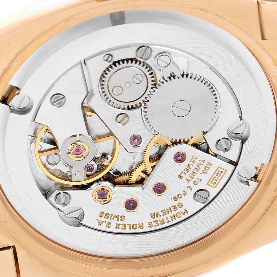 Women's Rolex Cellini Cestello Rose Gold White Dial Ladies Watch 5320