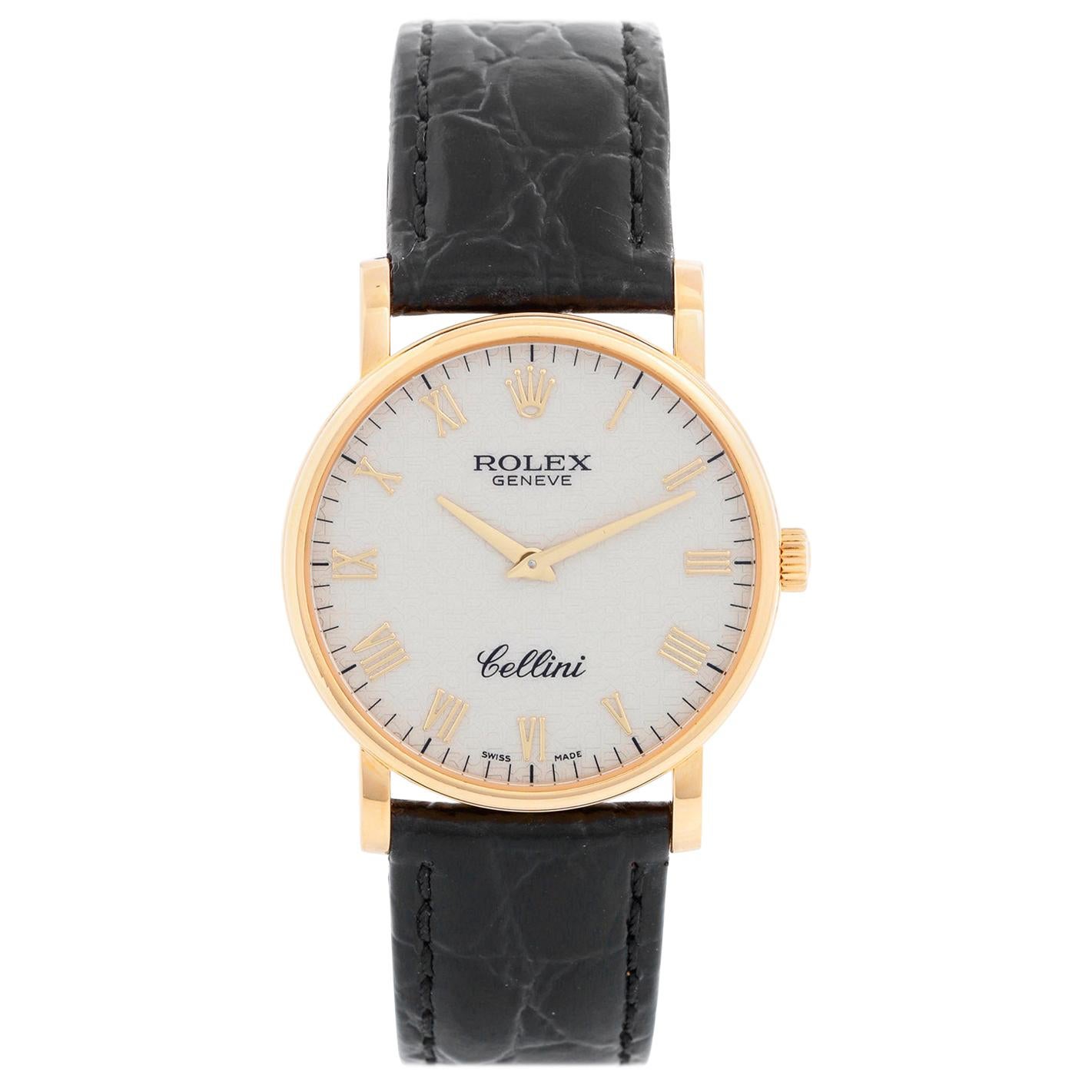 Rolex Cellini Classic 18 Karat Yellow Gold Men's Watch 5115