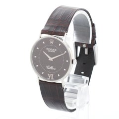 Rolex Cellini Classic 18k White Gold Men's Watch 3833
